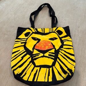 Broadway Musical Disneys The Lion King VIP Canvas Tote Bag New With Tags Vintage